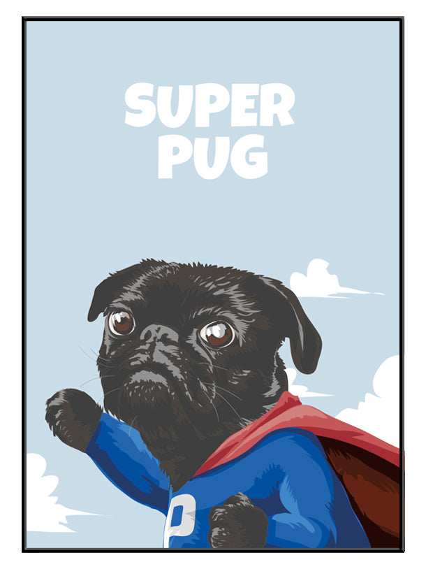 Super Pug Plakat