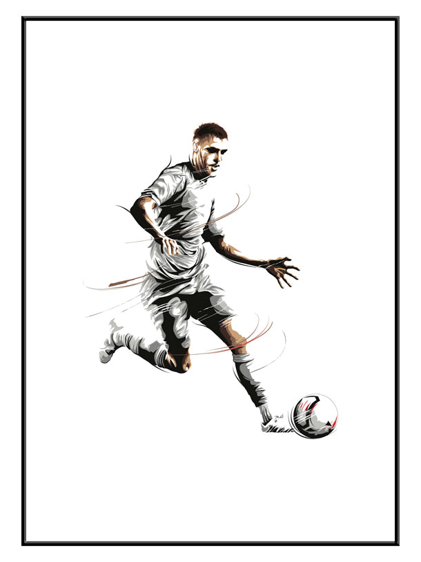 Fodboldspiller Plakat