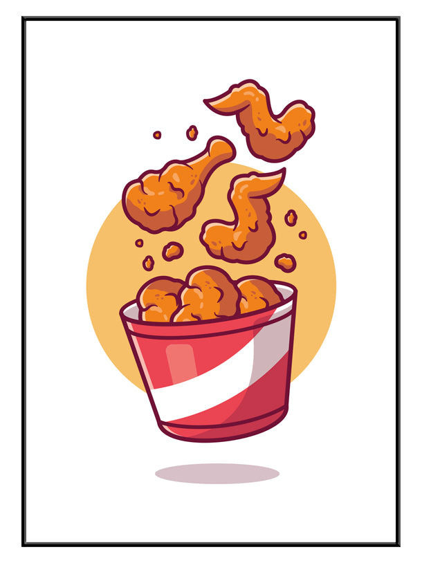 Fried Chicken Plakat