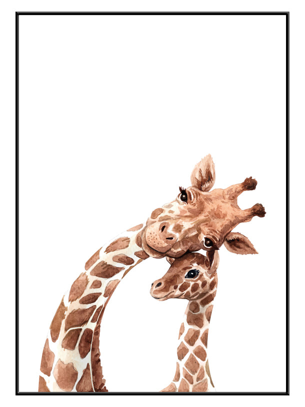 Giraf mor & unge Plakat
